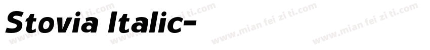 Stovia Italic字体转换